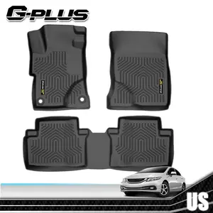 Car Floor Mats for Honda Civic Sedan 2006-2025,TPE Floor Mats Rubber Liners,Waterproof Anti-slip Floor Mats Upgraded Version