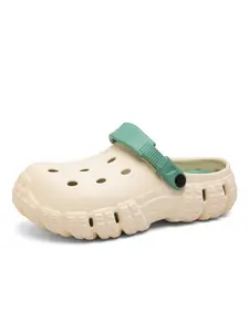 Student Versatile Tire Pattern Platform Clogs Unisex | Soft Elastic Cushion | Anti-Slip Wear-Resistant | Campus Street Shoes