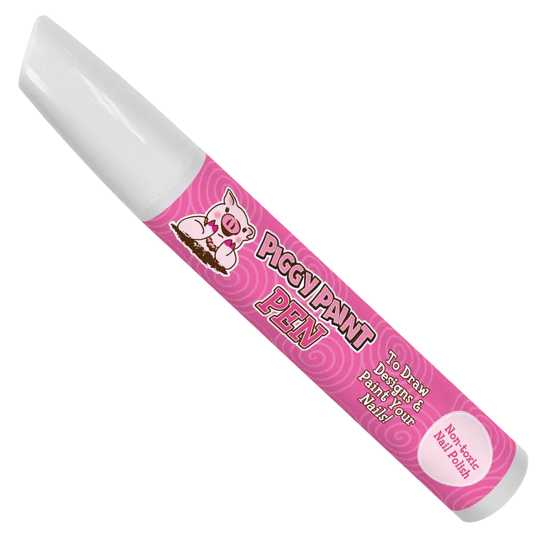 Kids' Non-Toxic Pink Marker-Tip Nail Polish Pen - Ease of DIY Nails at Home, Drawing; Shake Before Use