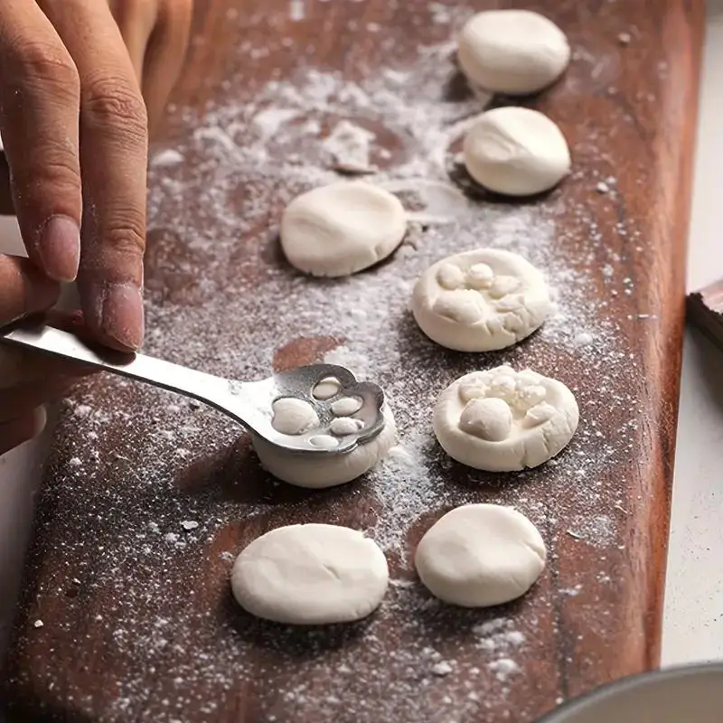 Cute Cat Claw Design Dessert Spoon, 1 Count Reusable Baking Mold Spoon, Kitchen Accessories