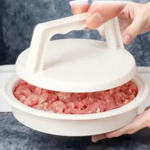 Non-Stick Antibacterial Burger Press Mold with Slip-Resistant Handle Dishwasher Safe for Home Commercial Use Easy Clean Beef Patty Maker Efficient Meal Prep Tool Round Hamburger Shaper