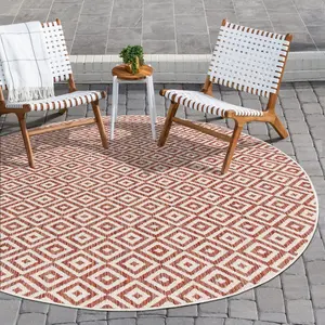 Rust Red Jill Zarin Outdoor Rug