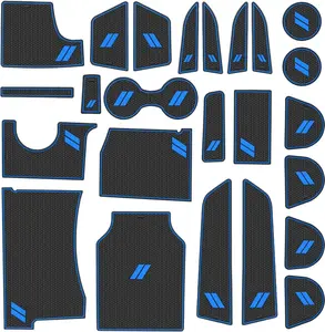 Fits Dodge Charger Accessories 2015-2023, Cup Holder Insert Center Console Shifter Liner Trim Interior Door Pocket Mats Pad (26pcs Set)
