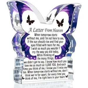 Sympathy Gifts, Memorial  for Loss of Loved One, Loss Mom Dad Husband Wife in Heaven, Bereavement Gifts Ideas, Grief Gifts A Letter from Heaven Keepsake Decorative Signs Plaques
