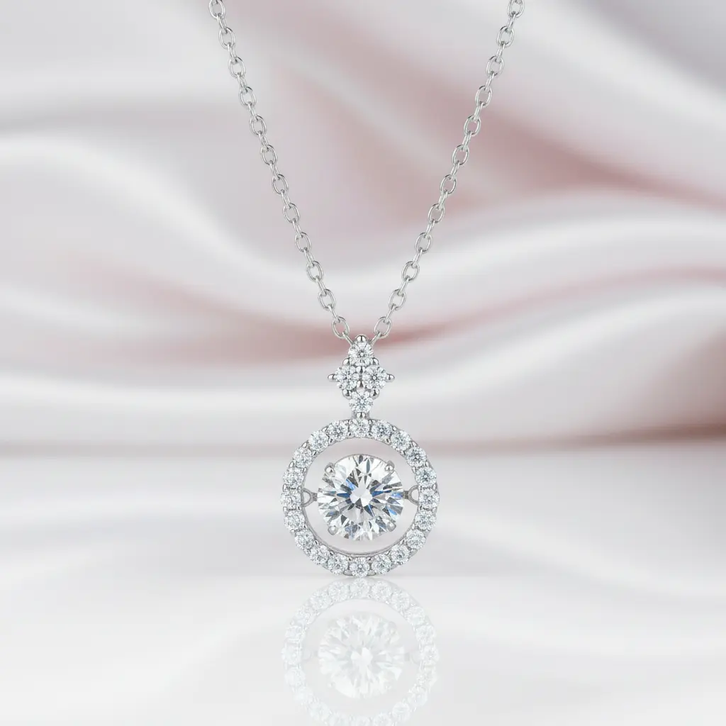 1.0 Ct Round Diamond Option Necklace