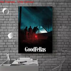 1 piece/set frameless canvas painting print poster, Classic Movie scenes Poster art，Goodfellas movie poster， a perfect gift for Movie loves, ideal gift for bedroom, living room, dorm hallway, kitchen, mural, wall decoration, room decor