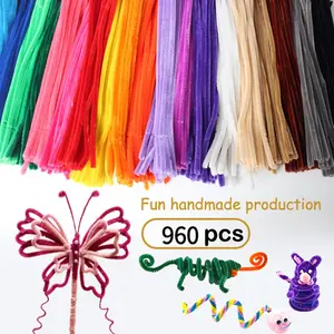960 Handmade DIY Twisted Sticks for Creative Handmade Flowers and Green Plants, Various Flexible Art Supplies and Decorative Gifts, Art Supplies, Diy Material, Diy Rose Flower, Crafts