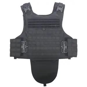 Crusader 2.0 Tactical Molle Vest with Quick Release Buckles, Adjustable Size, Triple Pouch, Medium, for Airsoft