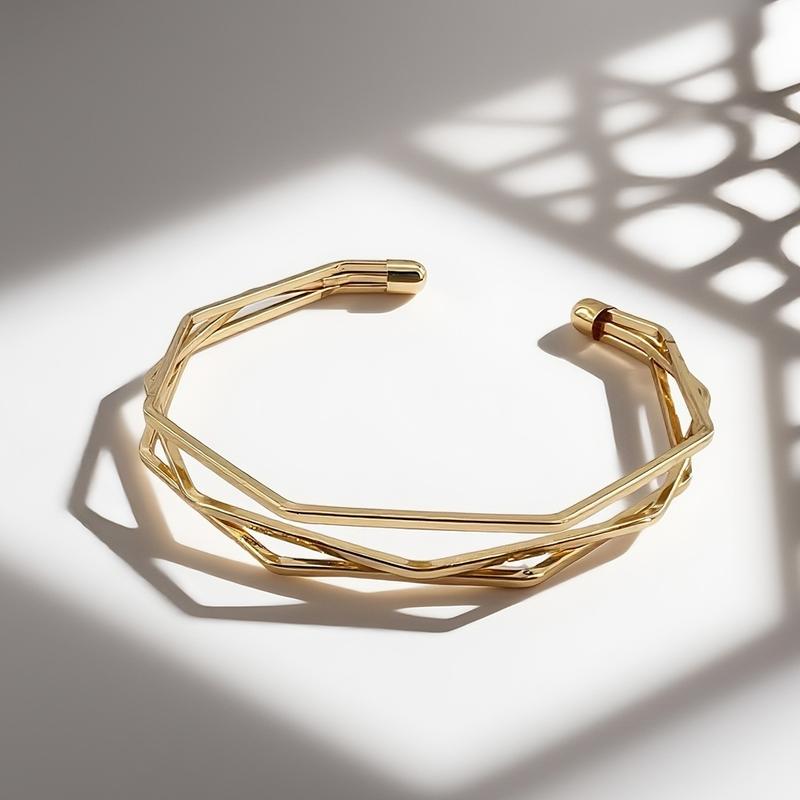 Geometry de UGood, Bracelet and Eardrop Options, Amplifying Work Chic for Business Occasions, Business Aesthetics