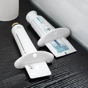 Manual Toothpaste Squeezer - Multifunctional Tube Clip for Easy Dispensing, Plastic Facial Cleanser & Cream Squeezer, Bathroom Accessory