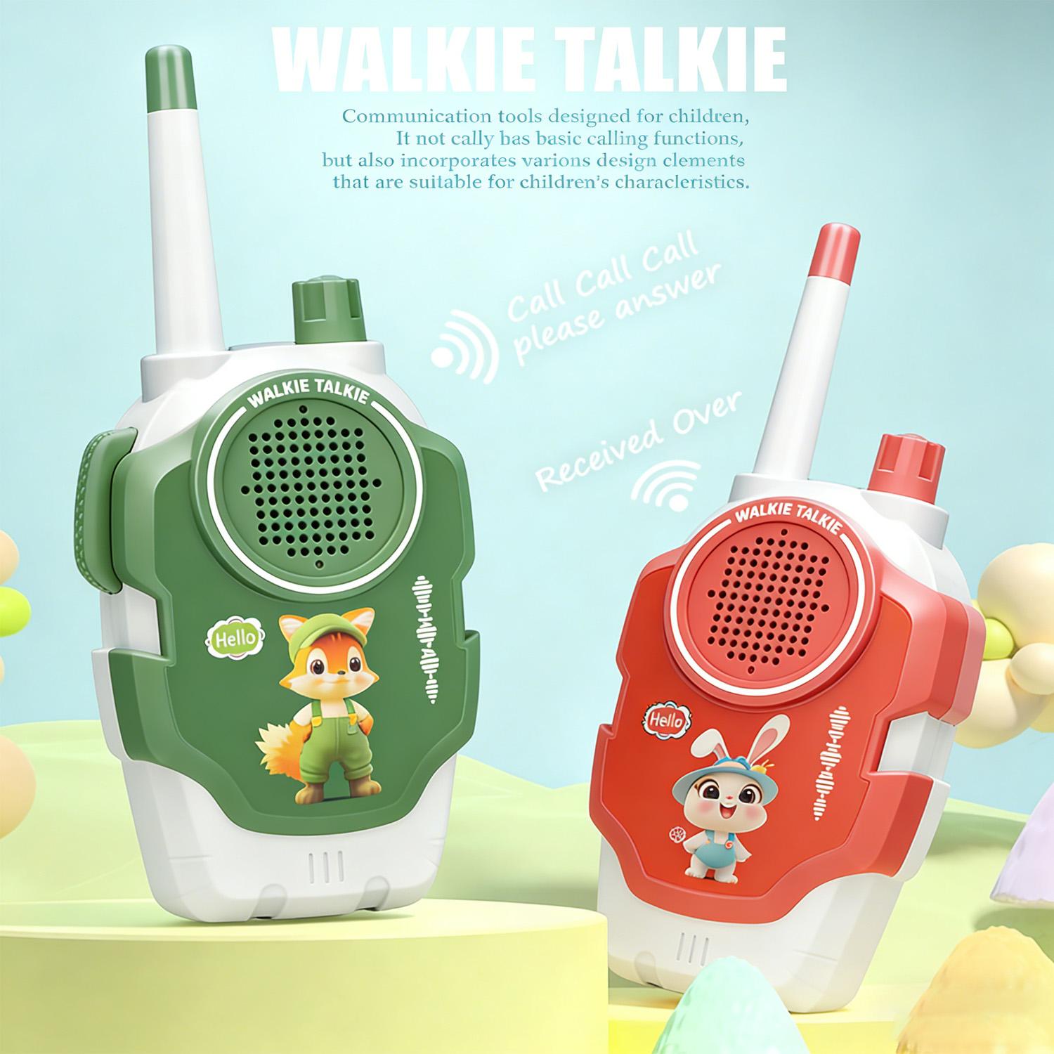 Toy suitable for girls and boys aged 3–12; children’s walkie-talkies, 2-pack, 1640.42 ft (approx. 500 m) long-range two-way communication; handheld educational toy for kids; electronic outdoor toy; ideal for camping and hiking outdoors; Christmas and grad