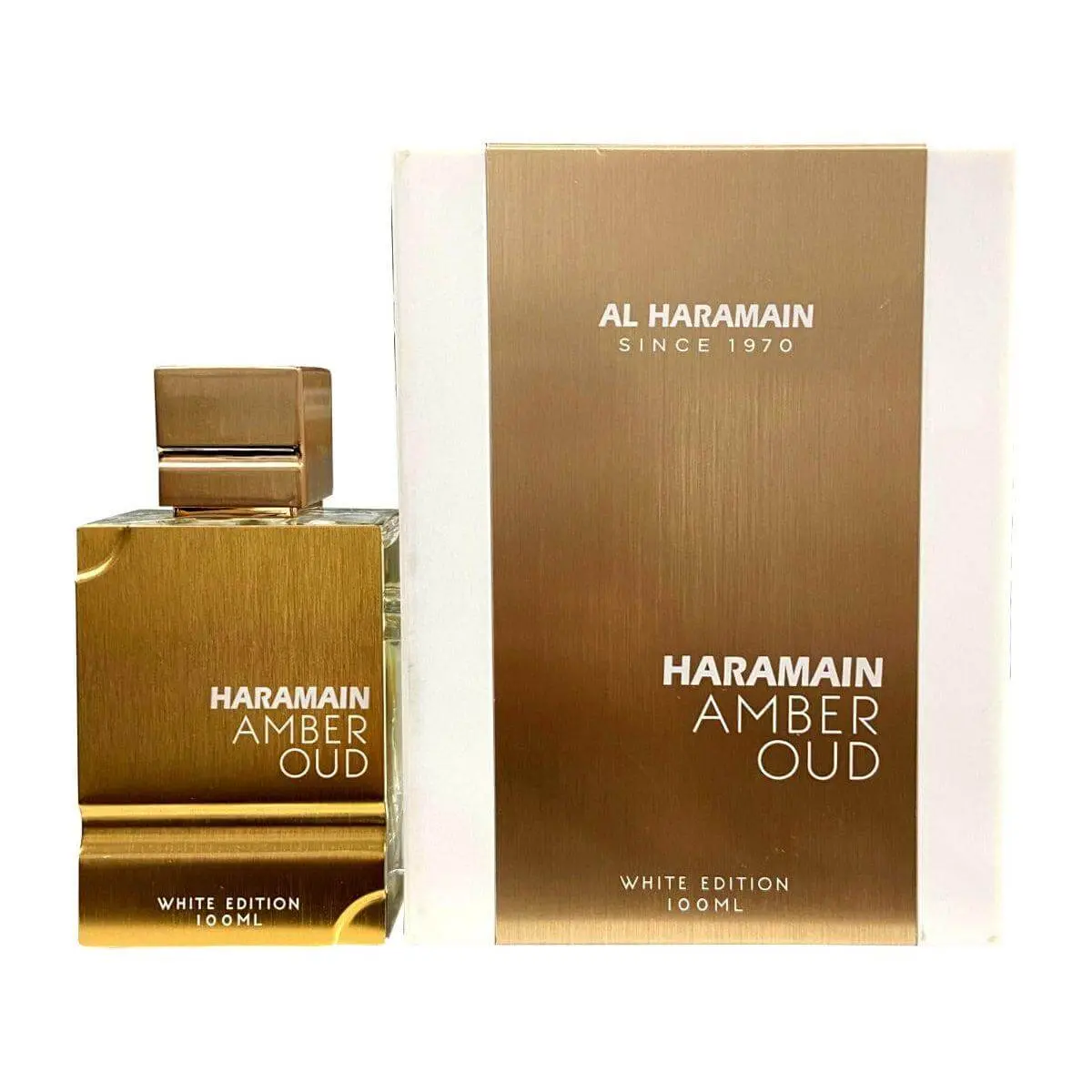 AL HARAMAIN Amber Oud White Edition Unisex EDP Spray - 3.3oz, New in Box, Cedarwood Amber & Citrus Aromatic Scent, Women's & Gender-Neutral Fragrance, Amber Women's Fragrance