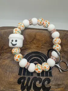 White Bucket Wristlet