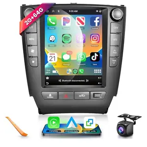 2006-2012 Lexus IS250 9.7" Radio with Wireless CarPlay Android Auto GPS Bluetooth SWC HD Backup Camera 2G+64G