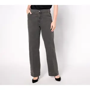 Denim & Co. Signature Regular Black Perfect Flex Trouser Jean