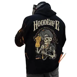 Hoodlife Skeleton Welder Hoodie Unisex, Welding Torch Skull Graphic, Blue Collar Tradesman Workwear Style, Industrial Metal Worker Gift for Men Women, Fall Winter Outfit, Made in USA