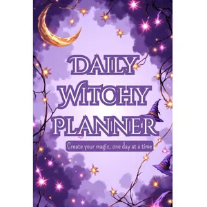 Daily Witchy Planner: Undated Journal for Women and Teens with Habit Tracker, Self-Care, and Reflections (Spanish Edition)