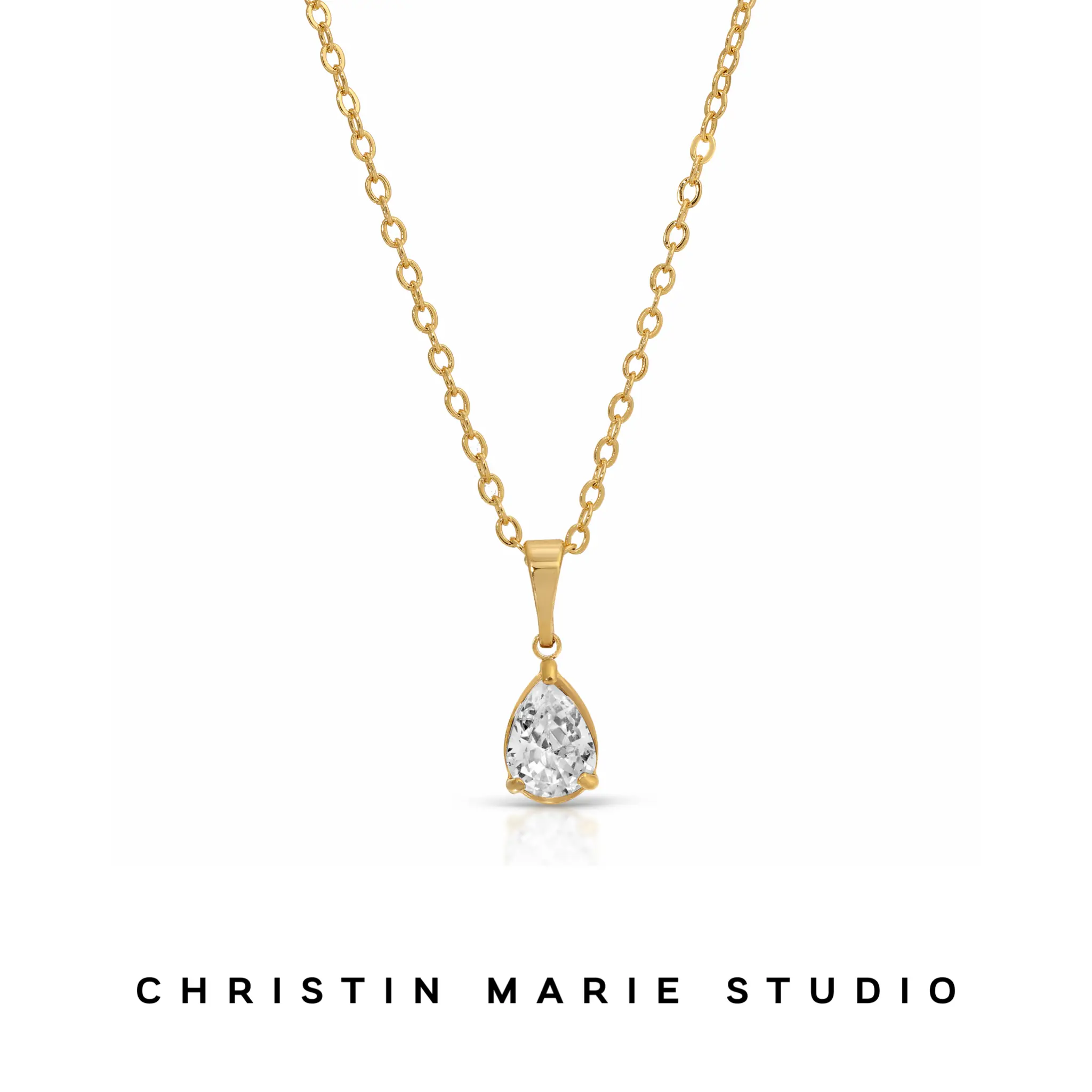 Simple Small Teardrop Necklace