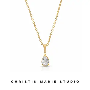 Simple Small Teardrop Necklace