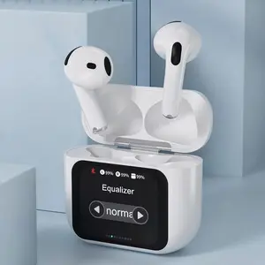 High-quality Bluetooth  Wireless Earbuds, Equipped with Display Screen and Includes Multiple Apps,Touch Sensitive Noise Canceling Headset, Chargeable Electronic Wireless Earphones for Work, Fitness and Outdoor
