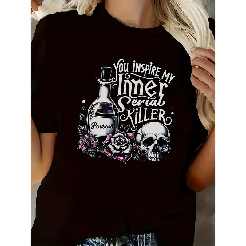 T-Shirt Uomo/Donna Parodia Serial Killers Cinema Horror - 100% Cotone Morbido, Stampe Atossiche, Idea Regalo
