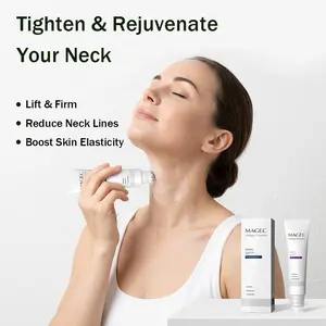 Reduces Wrinkles and Double Chin,Five Rollers for All Around Massage,Collagen Neck Cream,Relieves Edema,Suitable for Wrinkled Skin,with Hyaluronic Acid,VitaminC+E ，Body Care，Perfect Mother’s Day gift