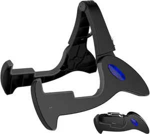 Guitar Stand Tripod Adjustable Classic A-Frame Stand Universal for Acoustic and Bass Electric Guitars Folding Floor Travel Stand Small Single Holder (GGS-01)