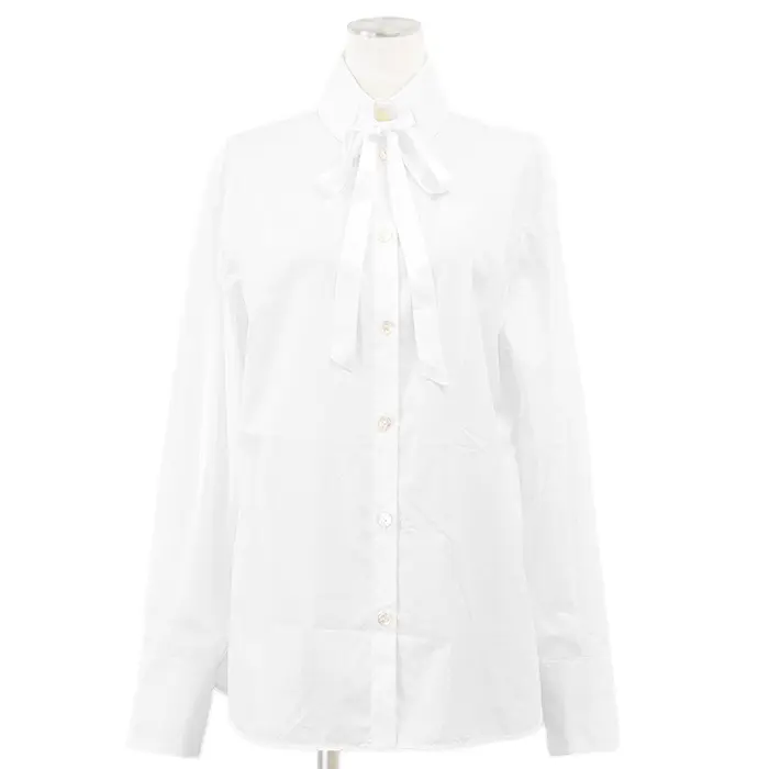 Pre-owned CHANEL Cotton Small Leather Goods Broadshirt Long Sleeve Shirt