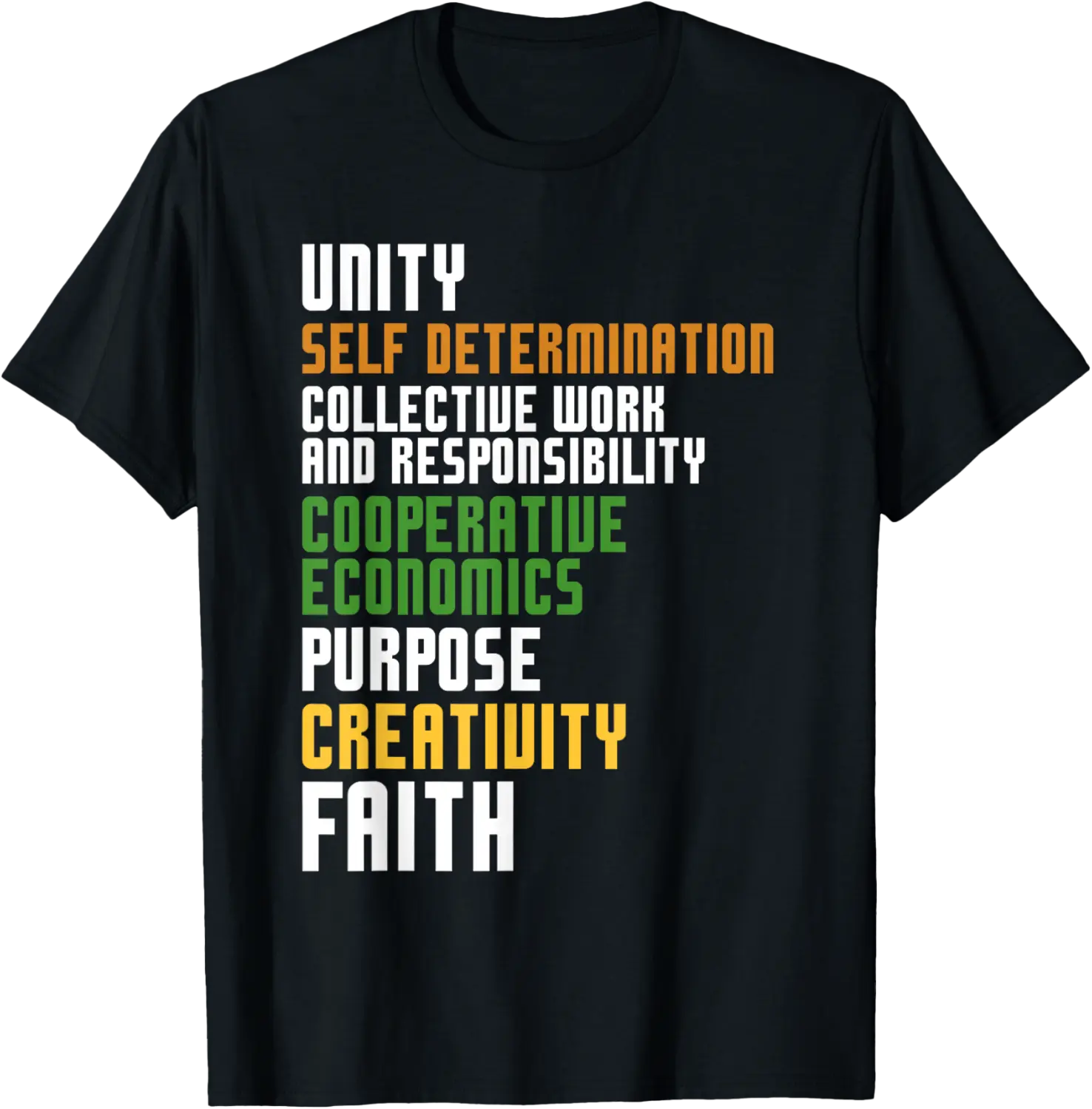 Kwanzaa Seven Principles Unity Self Determination Men Women T-Shirt - Jessicajon Shop 74B0DJHBP3S2