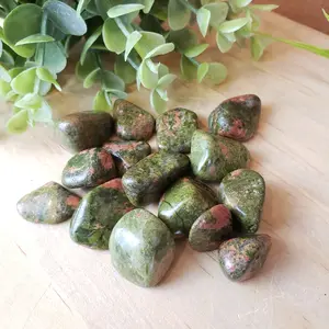 Unakite Tumbled Stone 1"