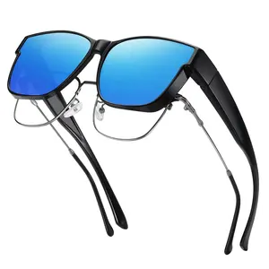 Polarized Sunglasses for Men Women| UV Protection Fit Over Glasses| Day & Night Vision Driving Glasses
