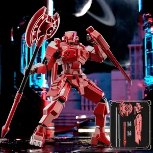 Edge Guard Jointed Action Figure, DIY Assembly Warrior Model, Multi-Joint Collectible Toy, Desktop Decoration, Mixed Color Set