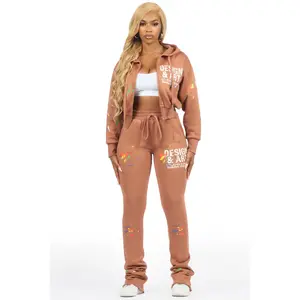 Kristiane Mocha Crop Super Stacked Trackset