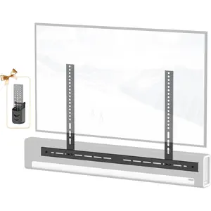 Upgrade Height Adjustable Soundbar TV Mount for Sonos Playbar Mount Under or Above TV with Hardware Kits Easy to Install, Black