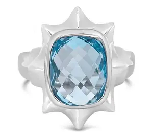 Margo Manhattan Sterling Gemstone Ella Ring