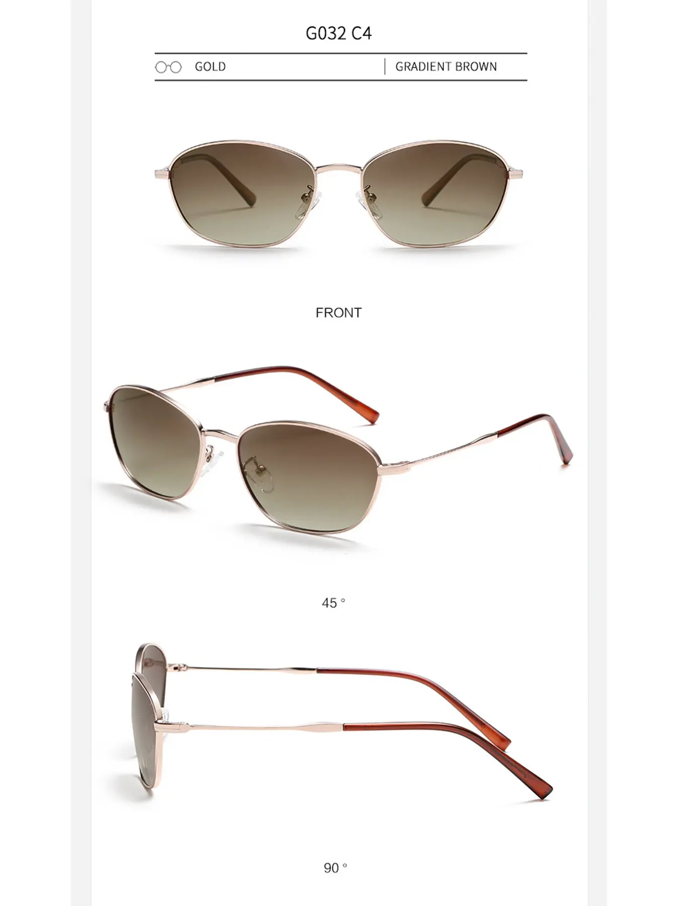 C4 Gold Frame Gradient Tea