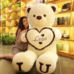 Teddy Bear 80/100cm Size Plush Toy Big Giant Pink Soft Stuffed Animals Pillow Dolls Grilfriend Girl Wife Birthday Valentines Day