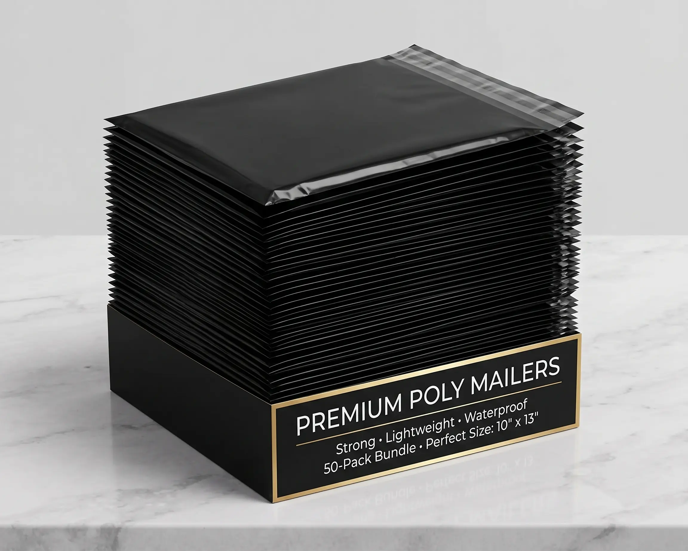 Poly Mailers 10x13 in Shipping Bags - Waterproof Self-Seal Mailing Envelopes, Lightweight, Tear Resistant