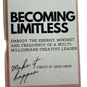 Becoming Limitless Motivational Workbook by Nicole Odom - Unlock Full Potential Build Confidence Daily Prompts Practical Exercises