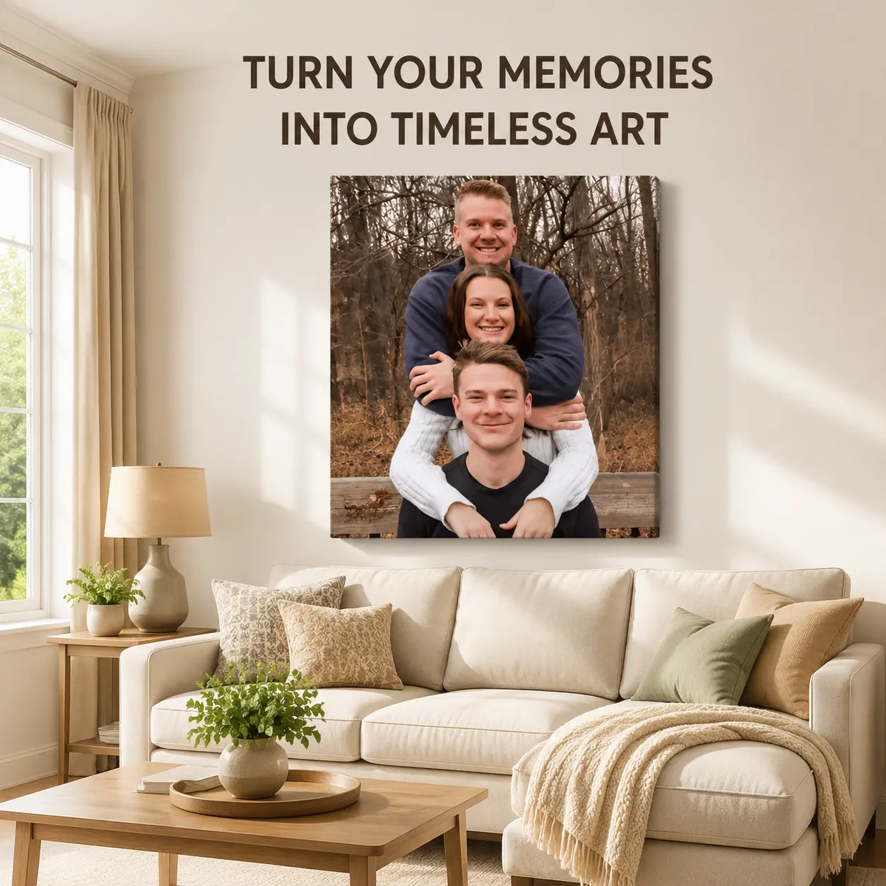 Turn Your Favorite Photo Into Timeless Canvas Art, Personalized Custom Wall Decor From Your Picture, Premium Framed Artwork For Home, Meaningful Gift For Family & Loved Ones
