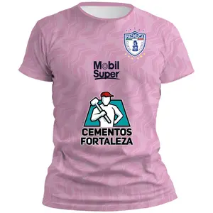 Liga MX Playera Pachuca Rosa Soccer Jersey, 3D Football T-shirt, Gifts for Mexicano Fútbol Lover Men Women, Sport Apparel