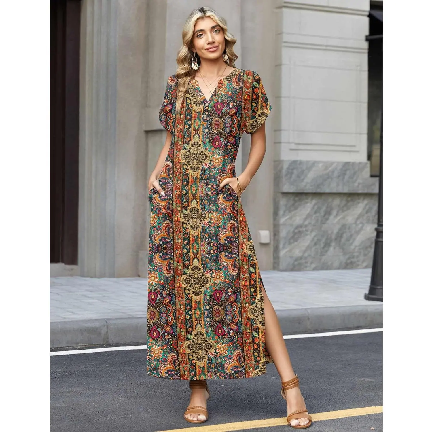 maxi dresses for women for summer Designer Green Maxi Dress | Long Summer Dresses | Shahida Parides Large