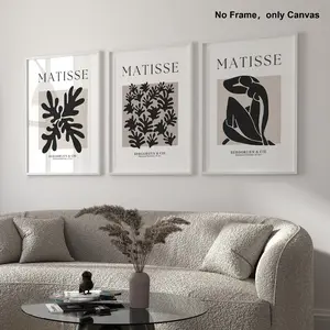 Matisse Art Series Unframed Poster, 3 Counts/set Canvas Wall Art, Wall Decor for Home Living Room Bedroom Study Room, Ornaments