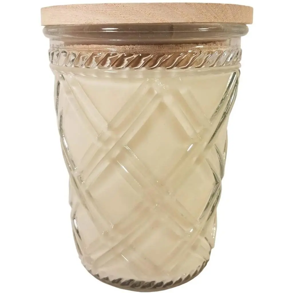 Snowflakes At Midnight - Swan Creek Timeless Crystal Jar 100% Soy Candle 12-oz