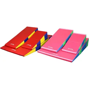 Tumbl Trak Folding Incline Cheese Mat, Bright Pastel, 24 in x 48 in x 14 in