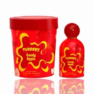 Tubbees Candy Apple Eau de Parfum Natural Spray 100ml Perfume - Unisex Frutal Gourmand with Caramel & Spiced Notes - Perfect for Casual Outings & Gifts