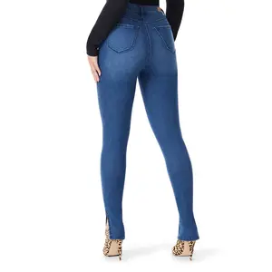 Sofia Jeans Women's Rosa Curvy Super High Rise Slit Hem Skinny Ankle Jeans