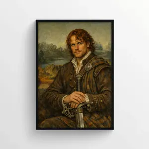 Jamie Fraser Mona Lisa Poster, Meme Mona Lisa Fraser Poster