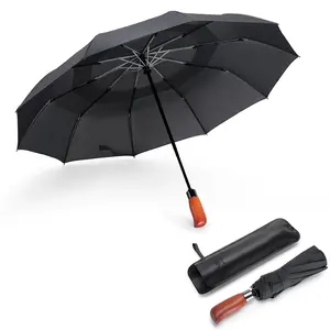10 bone wind resistant automatic umbrella with one click opening and closing for sun protection and sunshade, portable folding and reinforcement dual-use umbrella