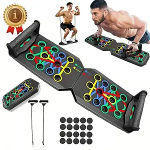 Upgraded Push up Board,128 Holes,Pull Bar,Chest Abdominal Muscle Trainer,Men Women,Fitness Enthusiasts,Portable